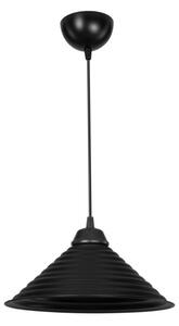 Lampada da soffitto Sava ASZ1617 con paralume in metallo nero