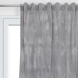 Tenda coprente Misty grigio fettuccia con passanti nascosti 135x280 cm