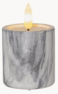 Candele a LED a blocco fiamma Marble con funzione timer, 2 pz