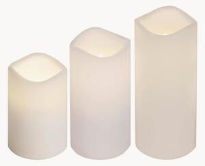 Set di 3 candele a pilastro a LED Paul