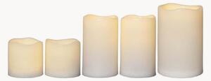 Set di 5 candele a blocco a LED in/outdoor Paul