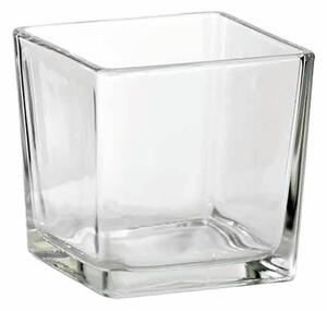Vaso in vetro trasparente H 10 cm