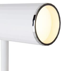 Lampada da tavolo bianca incl. LED dimmerabile in 3 fasi ricaricabile - Telescopio