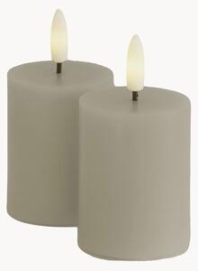 Set di 2 candele pilastro a LED con luce regolabile Sille