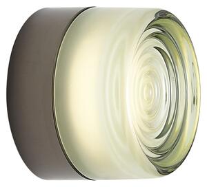 Lampada da parete di design nera con vetro verde chiaro IP44 - Michele