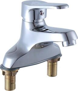 INF Miscelatore lavabo doppio in ottone