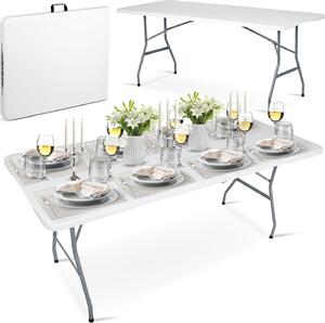 Tavolo pieghevole da giardino 180 cm Plonos bianco