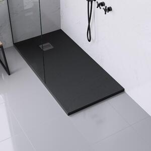 Piatto doccia ultrasottile SENSEA resina sintetica e polvere di marmo Remix 70 x 140 cm nero
