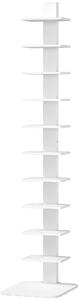 HOMCOM Libreria Torre 11 Ripiani, Scaffale Alto e Stretto Salvaspazio, Bianco | Aosom Italy