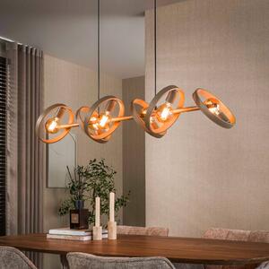 ZIJLSTRA Lampada a sospensione Hover, dimmerabile, Crema / Ambra, Soggiorno / Sala da pranzo, Metallo, Scandinavo, Lampada a sospensione