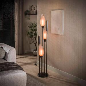 ZIJLSTRA Lampada da terra Cocoon, Crema / Ambra, Soggiorno / Sala da pranzo, Vetro, Scandinavo, Lampada da terra