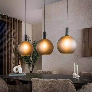 ZIJLSTRA Lampada a sospensione in vetro Bubble, dimmerabile, Alluminio / Grigio / Zincato, Soggiorno / Sala da pranzo, Vetro, Scandinavo, Lampada a sospensione