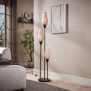 ZIJLSTRA Lampada da terra Cocoon, Marrone / Ruggine, Soggiorno / Sala da pranzo, Vetro, Scandinavo, Lampada da terra