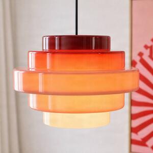 Lampada a sospensione Filo ALDEX, dimmerabile, Rosso, Soggiorno / Sala da pranzo, Vetro, Scandinavo, Lampada a sospensione