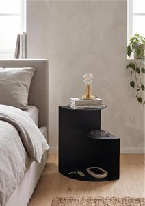 Sidetable SLOPE dal design minimal e moderno Dimensioni 37x38xh 50 cm che pu� essere utilizzato sia come tavolino di servizio lato divano sia come semplice comodino colore NERO RAL 9005