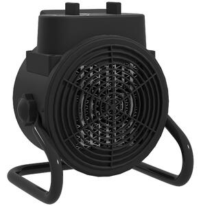 HOMCOM Riscaldatore Elettrico e Regolabile a 3 Modalità, in PP e PA Ignifugo, 21.5x15.8x22 cm, Nero | Aosom Italy