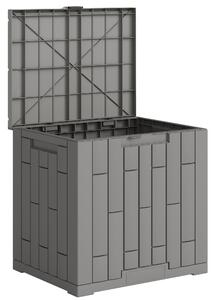 Outsunny Baule da Giardino 114L in Resina Impermeabile e Anti UV con Chiusura a Chiave, 56x44x54 cm, Grigio | Aosom Italy