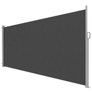 Outsunny Tenda Laterale Retrattile Impermeabile e UV 50+, in Alluminio, Acciaio e Poliestere, 420x185 cm, Grigio Scuro | Aosom Italy
