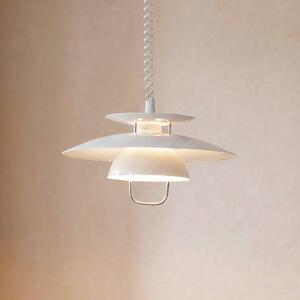 Lampada a sospensione Nadija Lindby, dimmerabile, Bianco / Opale, Cucina, Metallo, Scandinavo, Lampada a sospensione