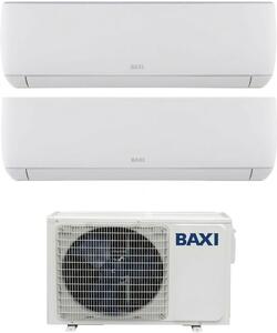 Baxi Climatizzatore Dual Split Inverter 9000+18000 Btu Condizionatore con Pompa di Calore Classe A++/A+ Gas R32 (Unit Interna + Unit Esterna) - J