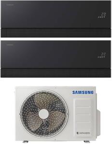 Samsung Climatizzatore Dual Split Inverter 9000+9000 btu Condizionatore con Pompa di Calore Gas R32 Wi-Fi Classe A+++/A++ (Unit Interna + Unit Es