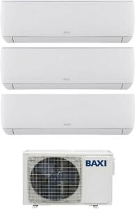 Baxi Climatizzatore Trial Split Inverter 9000+12000+12000 Btu Condizionatore con Pompa di Calore Classe A++/A+ Gas R32 (Unit Interna + Unit Ester