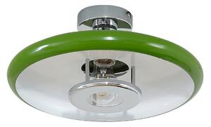 Plafoniera Lindby, Branford, dimmerabile, Verde, Soggiorno, Metallo, Vintage
