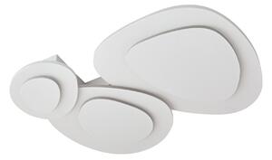 Plafoniera Lindby, Delar, dimmerabile, Bianco, Soggiorno, Plastica, Moderno
