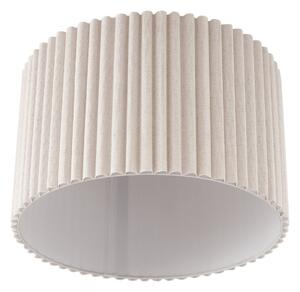 Plafoniera Lindby, Libbie, dimmerabile, Beige, Soggiorno, Tessuto / Tessile, Scandinavo