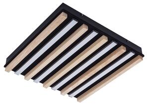 Plafoniera Lindby, Firka, dimmerabile, Legno, Sala da pranzo, Legno, Moderno