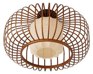 Plafoniera Lindby, Davella, dimmerabile, Legno, Soggiorno, Bambù, Scandinavo
