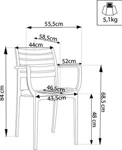 ZULE - poltrona da esterno ed interno in plastica