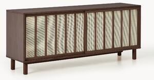 Credenza con frontali in rattan Echo