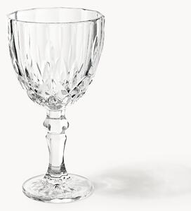 Set di 4 bicchieri da vino con scanalatura in rilievo George
