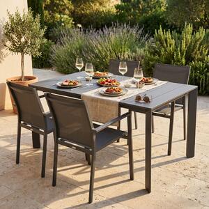 FALL - tavolo da giardino in alluminio allungabile 165/215x85