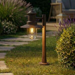 Lampioncino da giardino Eloretta Lindby, dimmerabile, Marrone / Ruggine, Metallo, Campagna / Rustiche, Lampada da esterni
