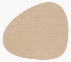 Set di 4 tovagliette americane in pelle fatte a mano Curve