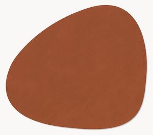 Set di 4 tovagliette americane in pelle fatte a mano Curve