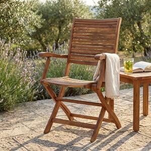 MULIER - poltrona da giardino pieghevole in legno massiccio di acacia