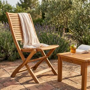 MULIER - sedia da giardino pieghevole in legno massiccio di acacia