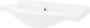LuxeBath lavabo Lavabo da appoggio ovale, 86x51,5x21,5 cm, bianco, Vetroceramica