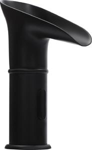 Rubinetto con sensore - Rubinetto per lavabo - Senza contatto con sensore IR - Montaggio a vista - Corpo in metallo - Nucleo della valvola in ottone - Bocca a cascata - Nero