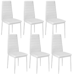 Tectake sedie da sala da pranzo in pelle sintetica