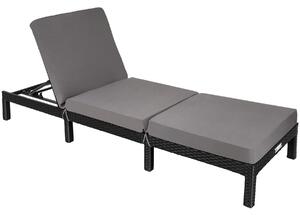 TecTake GmbH 402307 lettino prendisole in rattan sofia