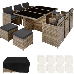 TecTake GmbH 403642 set in rattan new york