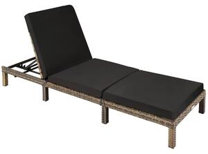TecTake GmbH 403686 lettino prendisole in rattan sofia