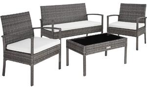 TecTake GmbH 403398 set in rattan sparta 3+1