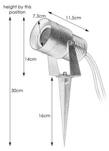 Markslöjd 107291 - Lampada da esterno LED GARDEN24 LED/15W/24V IP44 nera