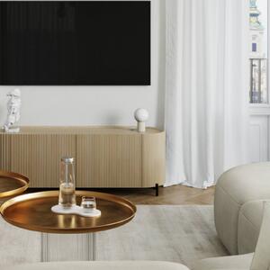 Lampada da tavolo ORBI SOLLUX LIGHTING, Crema / Ambra, Soggiorno / Sala da pranzo, Alluminio, Lampada da tavolo
