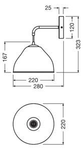 Osram - Lampada da parete CAMEL BELL 1xE14/5,5W/230V